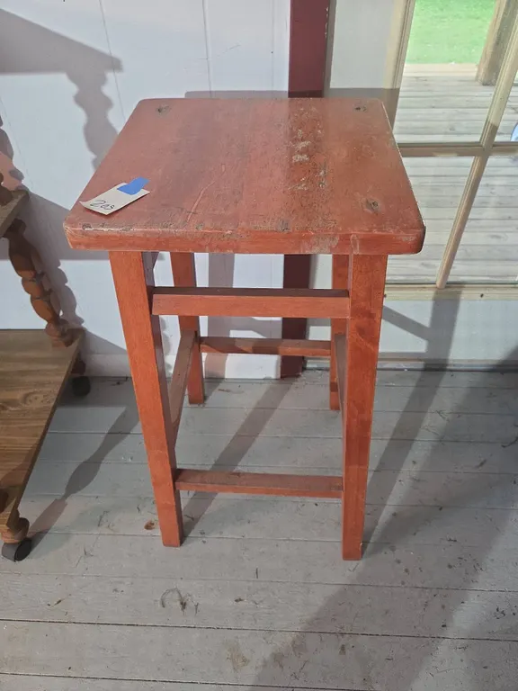 Vintage wooden bar stool