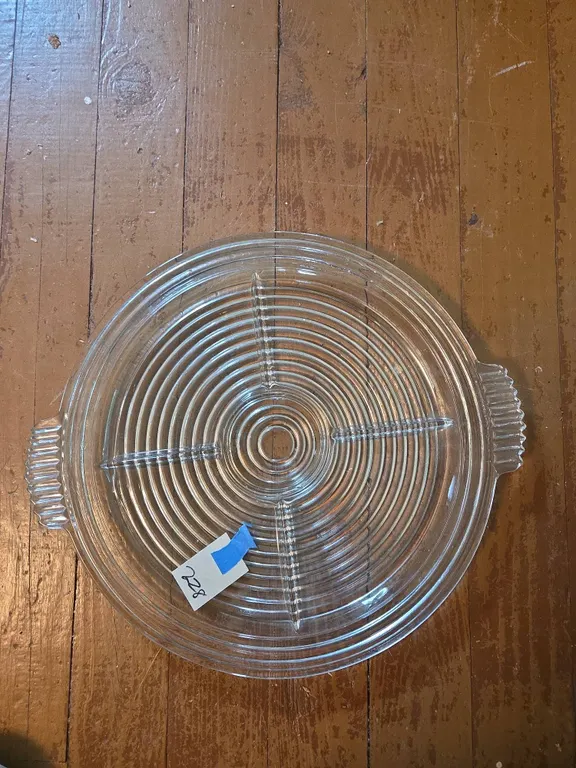 Vintage 1930s Manhattan 14 inch divided platter