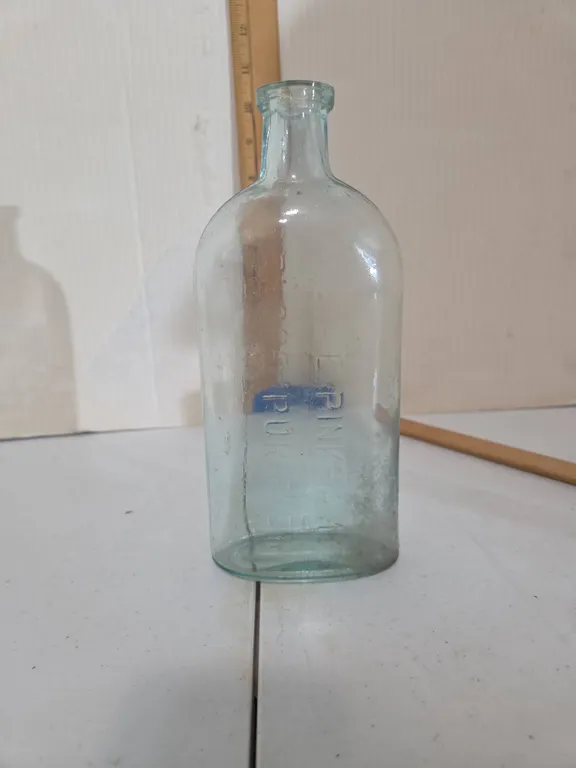 Antique embossed Linda e pinkham's blood purifier bottle in the late 1800s