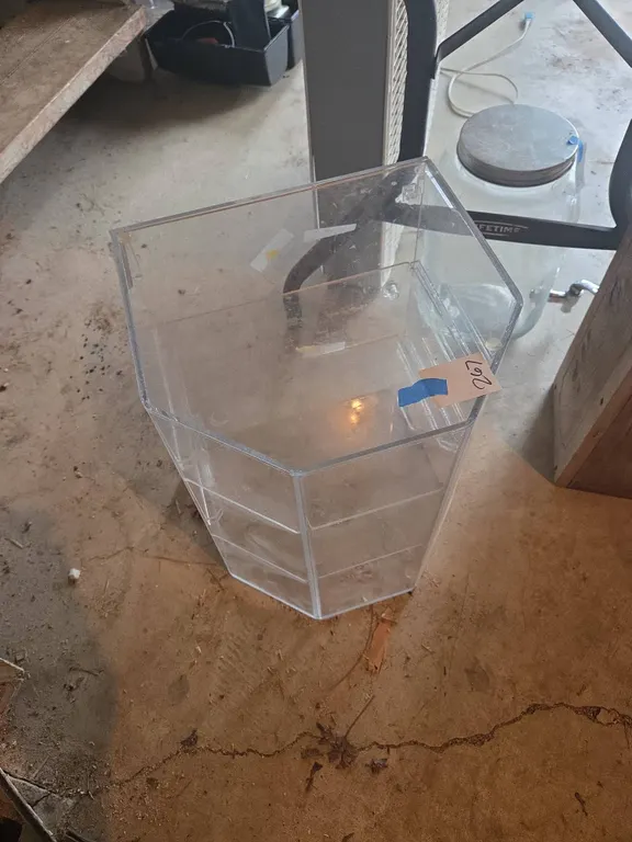 Vintage lexan countertop pastry display