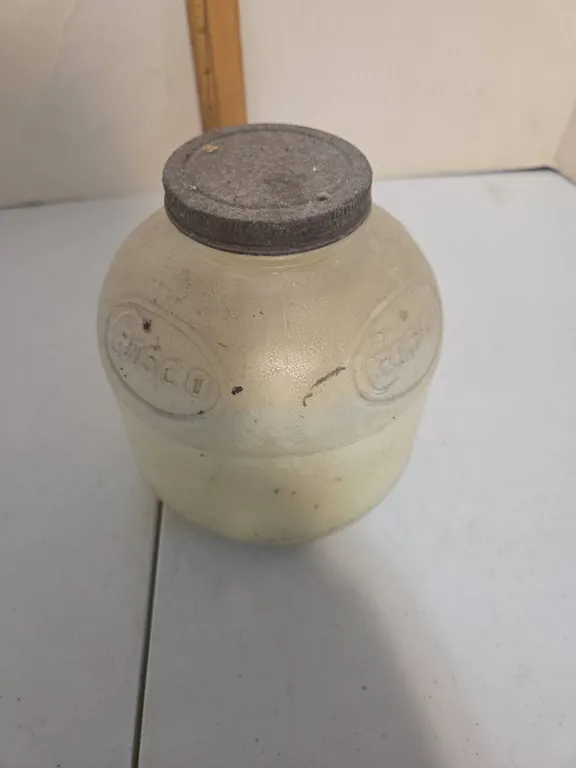 Vintage Crisco jar with lid