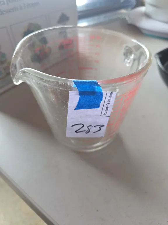 Vintage glass Pyrex brand measuring cup