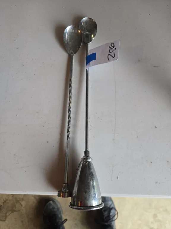 Vintage 3 in 1 bar spoon and shot glass