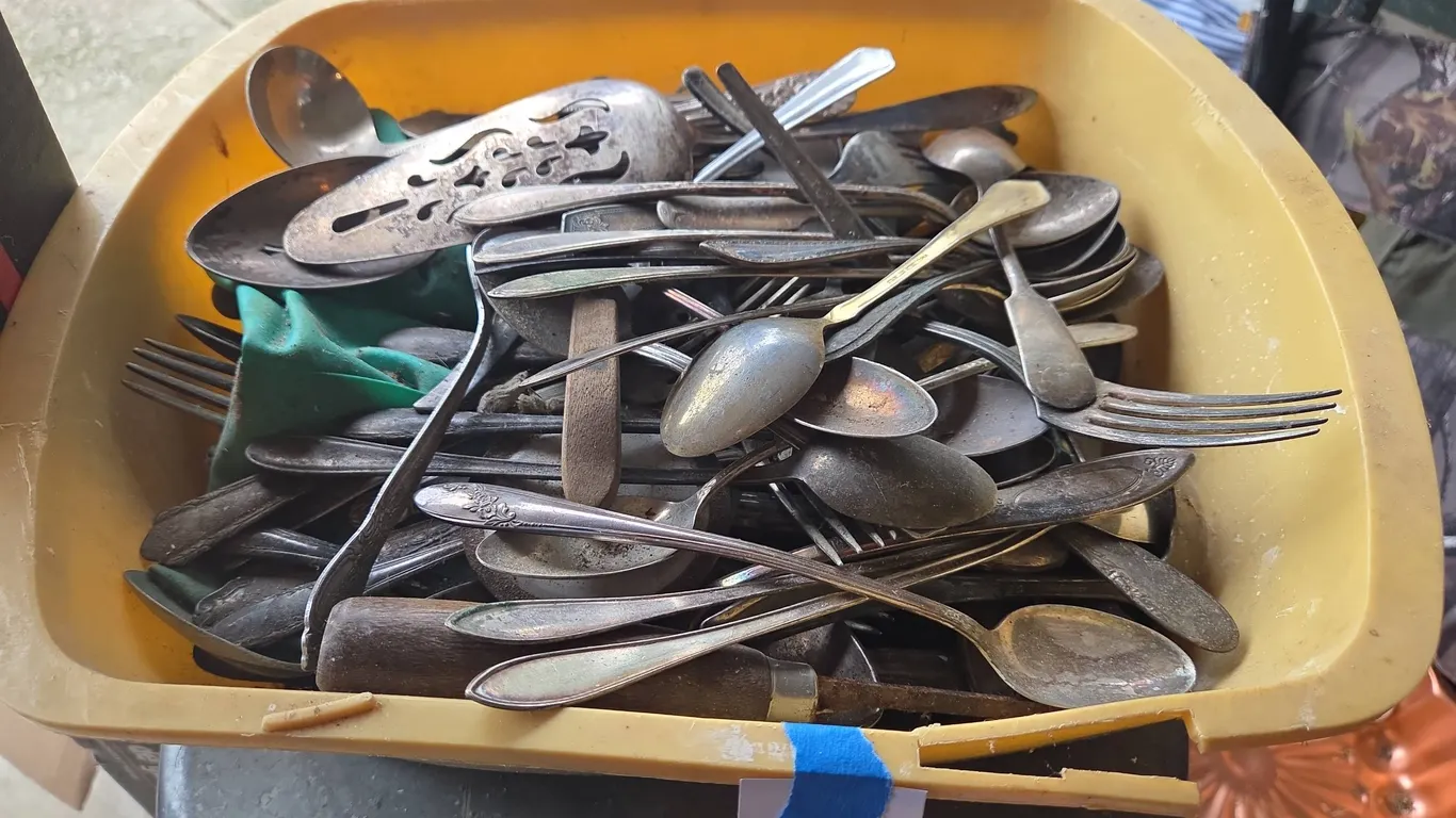 Vintage silver plated flatware