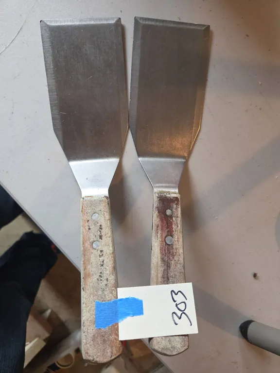 Vintage stainless steel WinCo grill spatulas