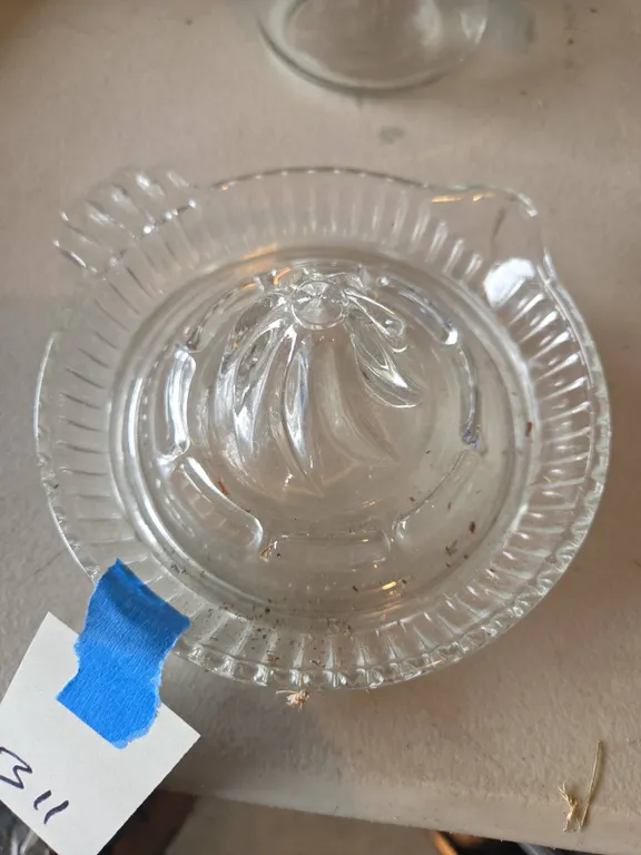 Vintage glass orange juicer