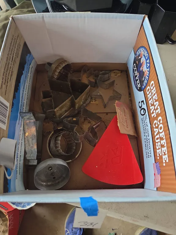 Vintage metal cookie cutters