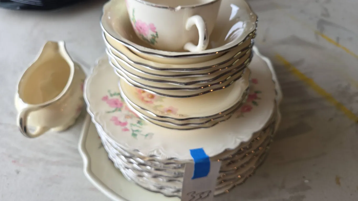 Vintage Homer Laughlin Virginia Rose dinnerware