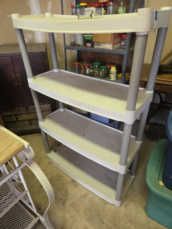 Plastic Stack-On shelving unit