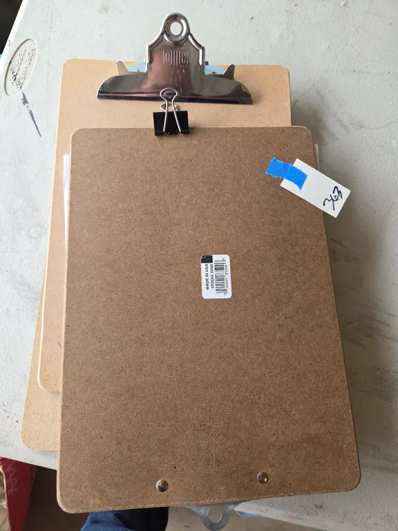 Vintage office clipboards