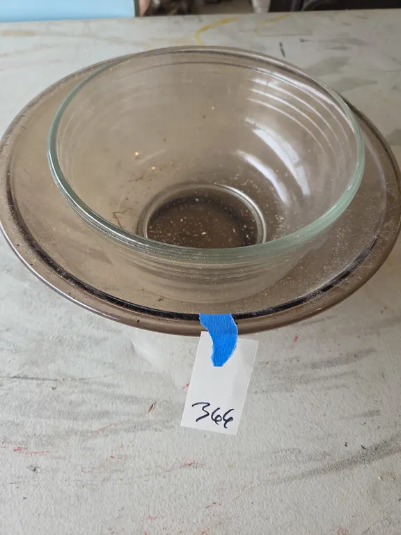 Vintage glass mixing bowls