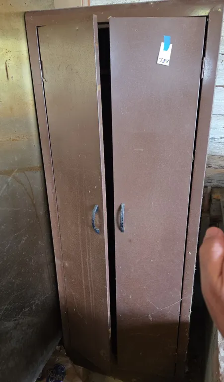 Vintage metal Brown kitchen pantry cabinet