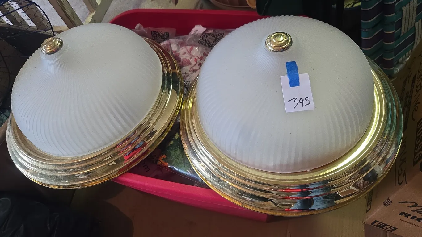 Frosted glass ceiling lights