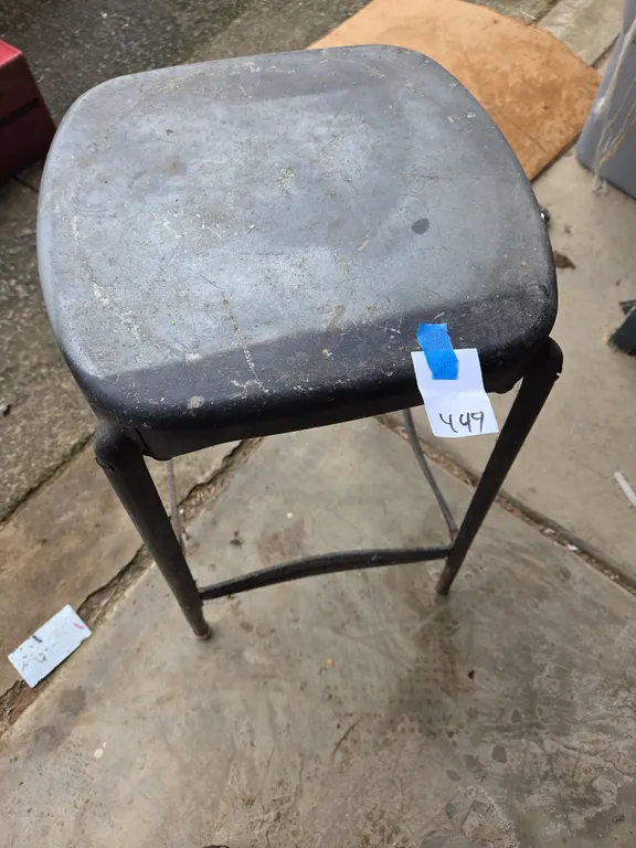 Vintage metal Carpenters stool