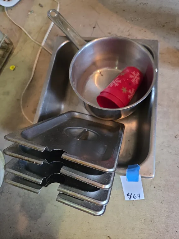 Stainless steel steamer pan lids