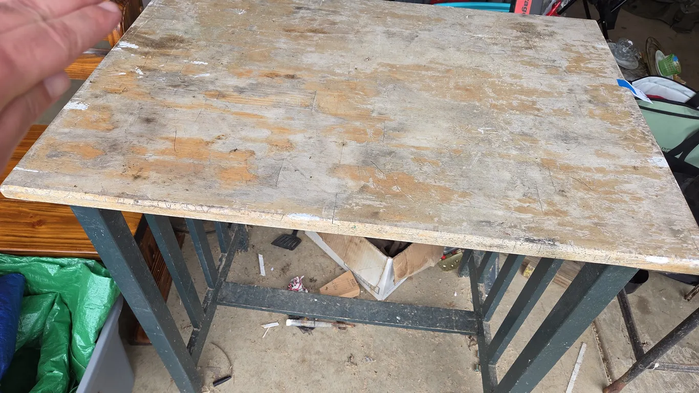Vintage wooden desk work table