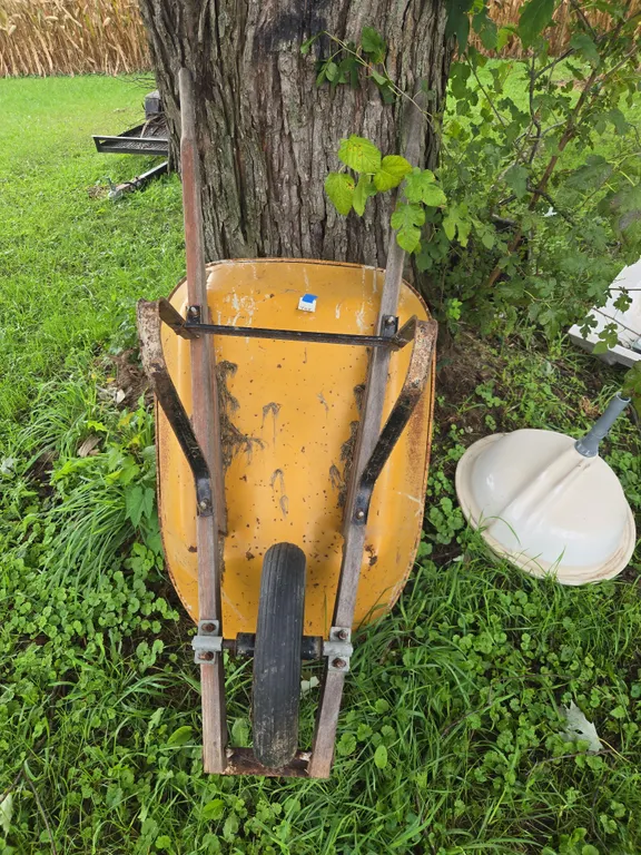 Metal work wheelbarrow