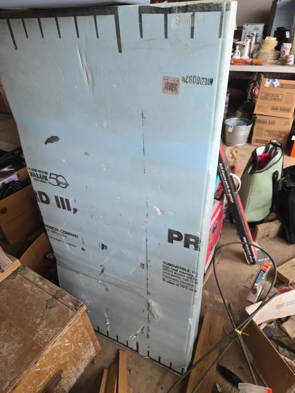 Dow fanfold 1/4 inch styrofoam insulation