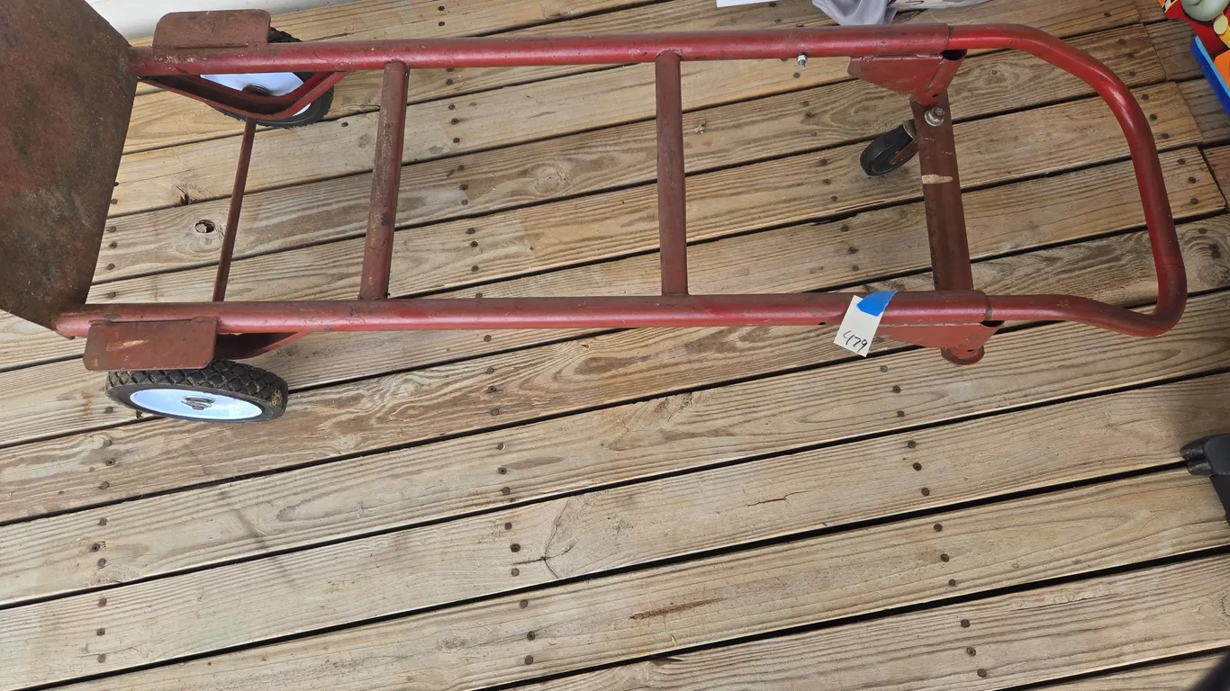 Vintage metal hand truck
