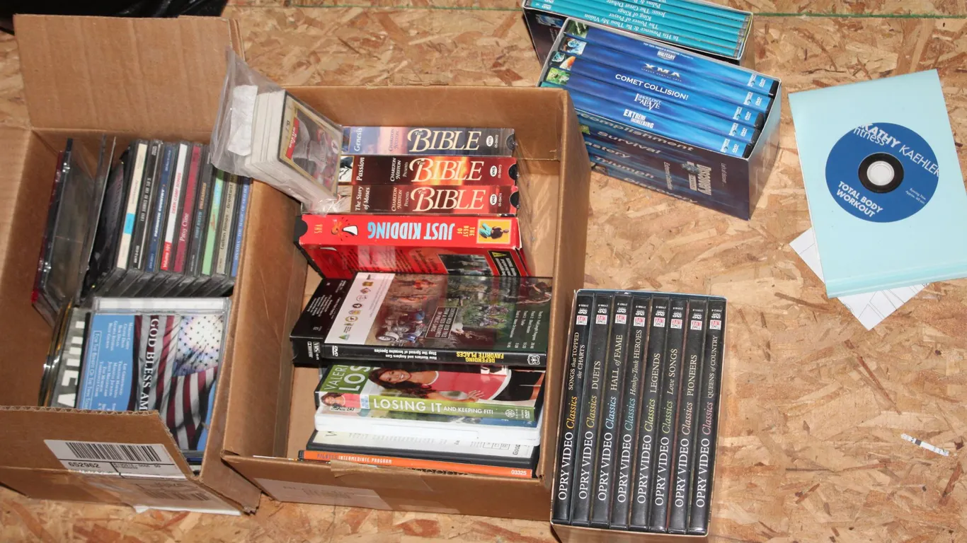 DVDs, CDs & VHS