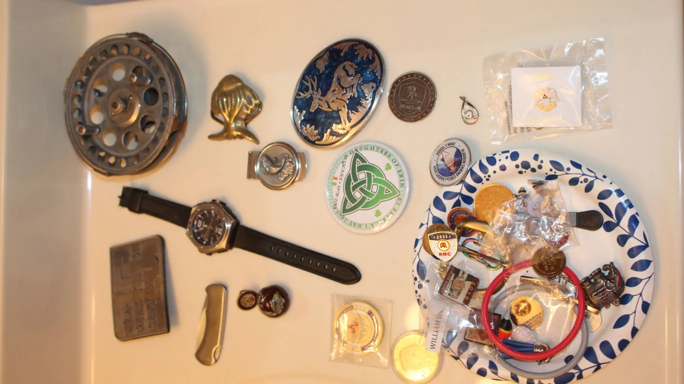 Watch, Medallions & Pins