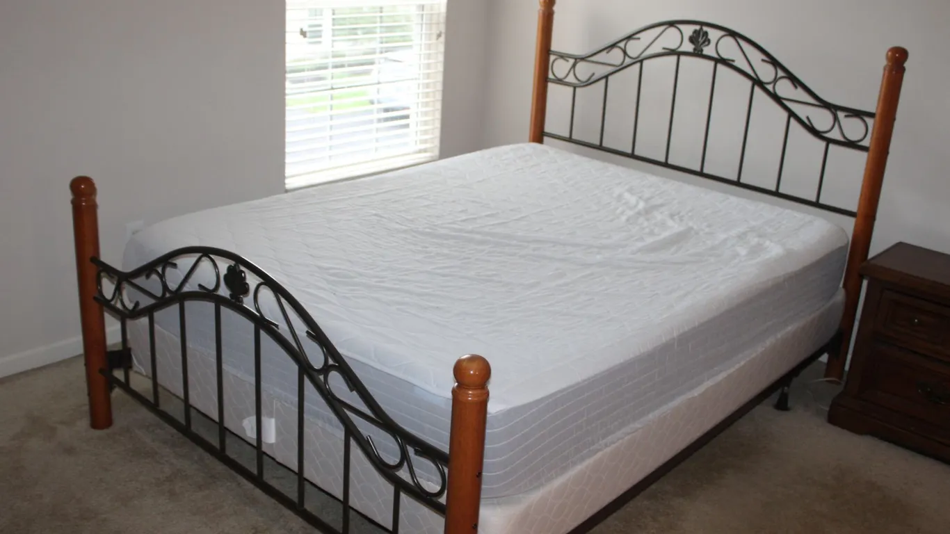 Queen Bed & Mattress Set