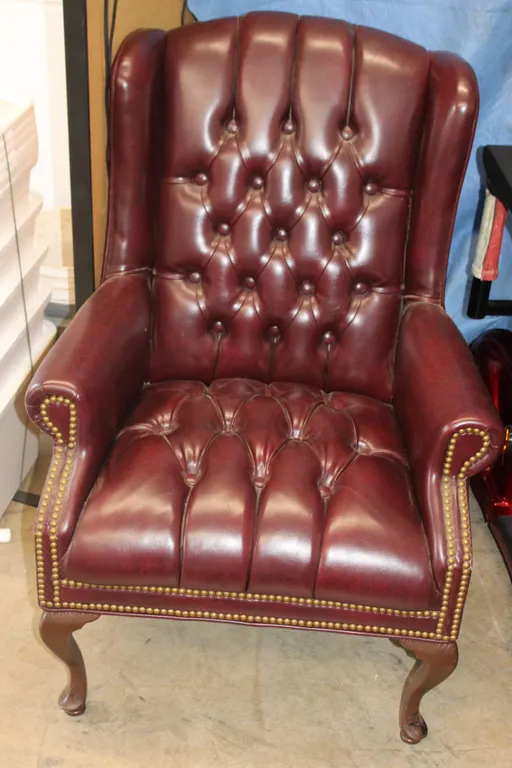 Leather Wingback Chair
