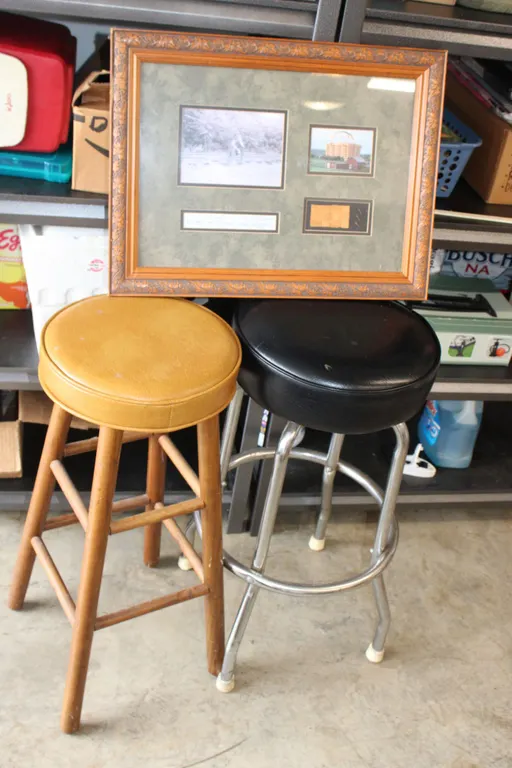 Bar Stools & Longaberger Memorabilia
