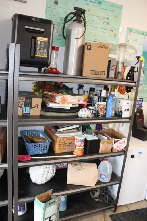 Garage Shelf & Contents