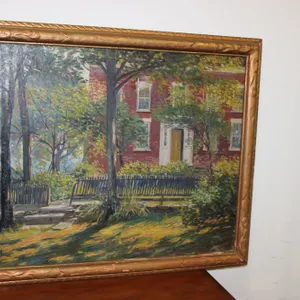Framed Garden Painting