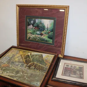 Assorted Framed Garden and Landscape Art