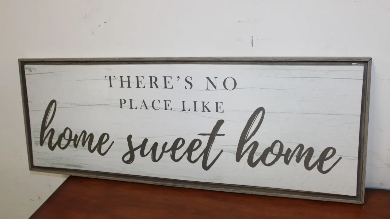 “Home Sweet Home” Framed Sign