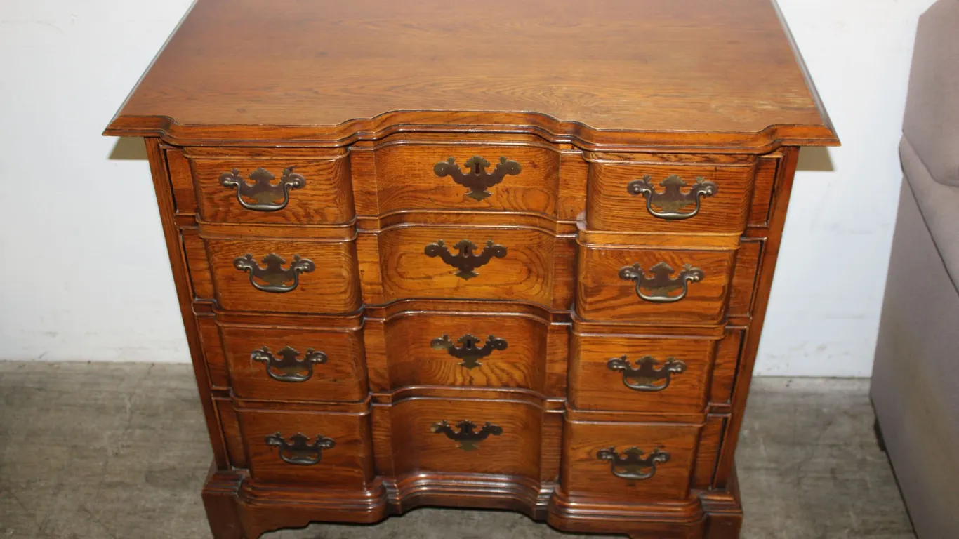 Serpentine Wood Chest