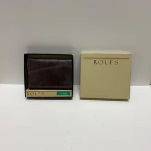 Rolfs Leather Tri-Fold Wallet with Box and Inserts