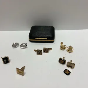Cufflinks and Tie Tacks with Storage Box