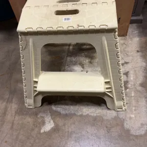 Plastic Folding Two-Step Stool with Carry Handle