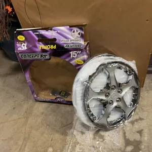 Concept X 15 Inch Chrome Style Wheel Covers only 3
