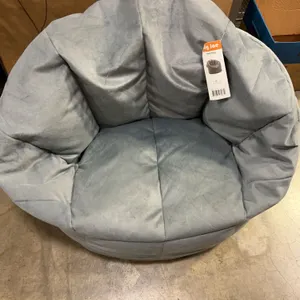 Big Joe Plush Milano Gray Bean Bag Chair by Comfort Research