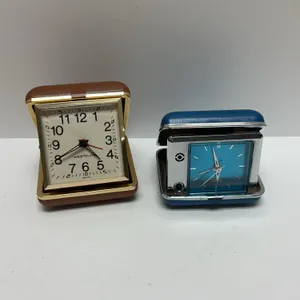 Westclox and Bulova Travel Alarm Clocks in Cases