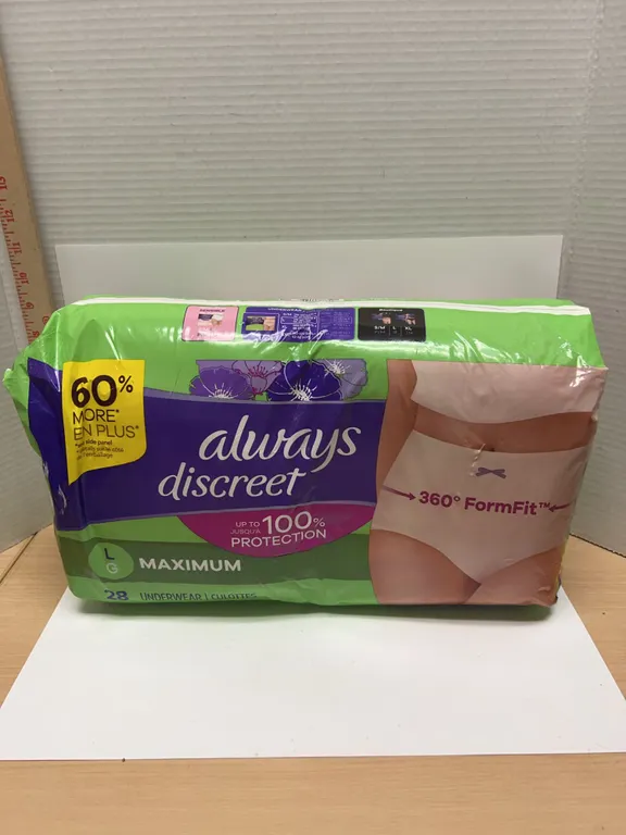 Always Discreet Maximum Large Underwear 28-Count Pack