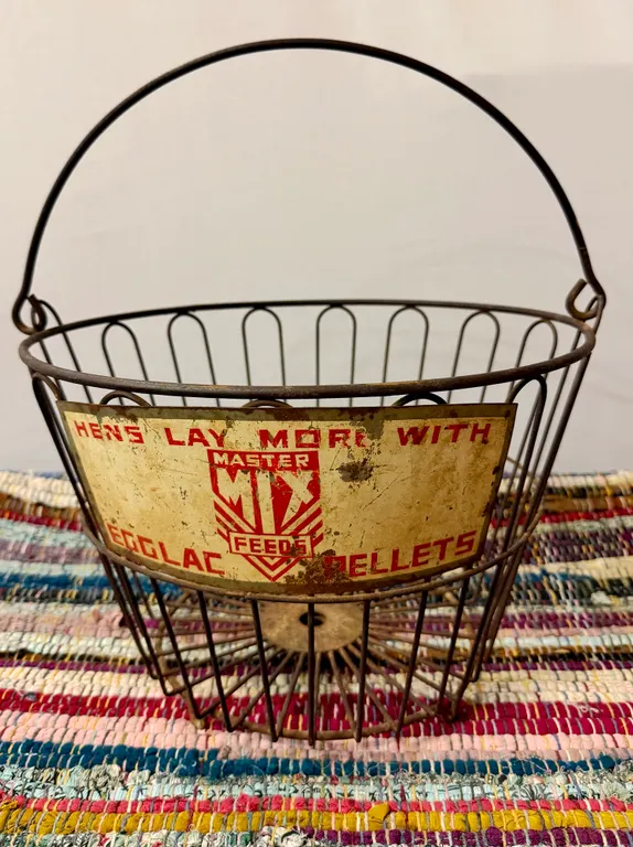Great Old Wire Egg Basket