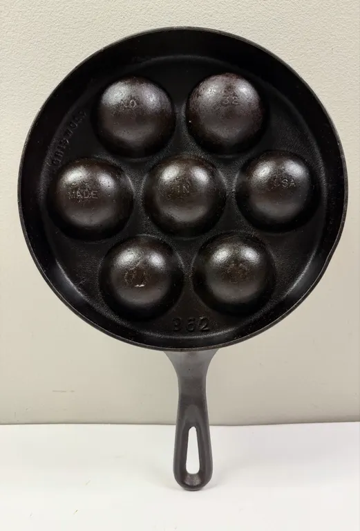 Griswold No. 32 Cast Iron Aebleskiver Pan