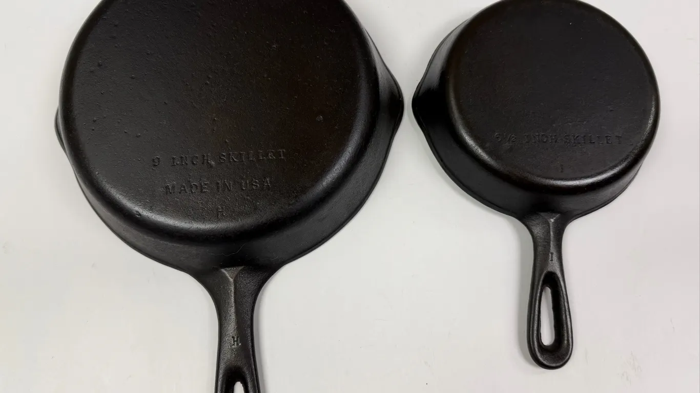 Cast Iron Skillets Nos 6 and 3