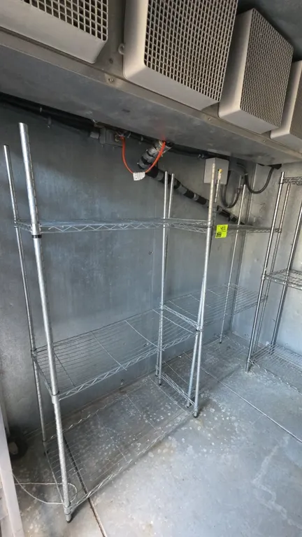 3-tier metal wire shelving racks. Features three adjustable wire shelves per unit. 36" x 16" x 65".