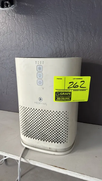 2020 Medify Air MA-14 air purifier. Features push-button controls with three fan speeds, sleep mode, and night light settings. Electrical: 120V, 60 Hz