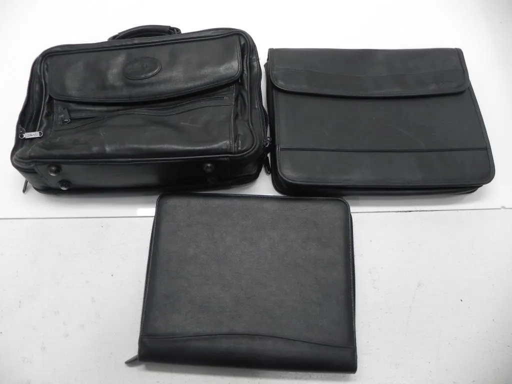 2 BUGATI & NOTEWORTHY LAPTOP BAGS, 1 FOLDER ORGANI