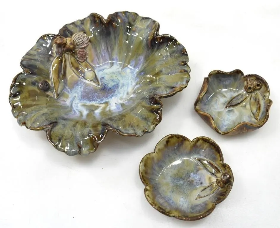 BOTANICAL STUDIO POTTERY BOWLS