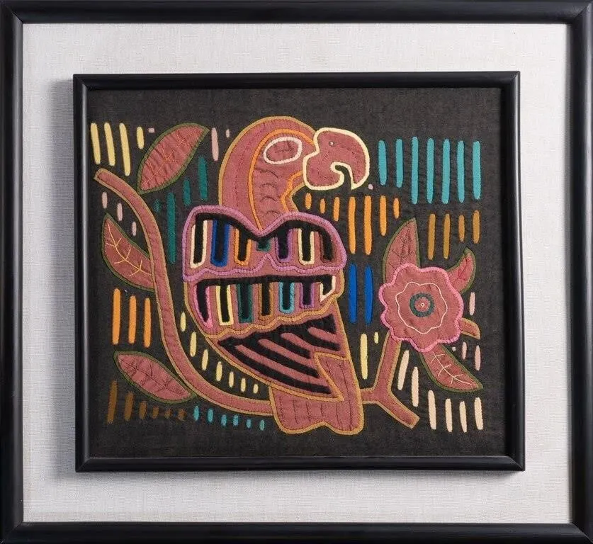 PANAMANIAN GUNA YALA MOLA TEXTILE PANEL