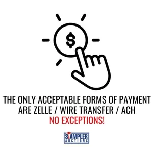 THE ONLY ACCEPTABLE FORMS OF PAYMENT ARE ZELLE / W