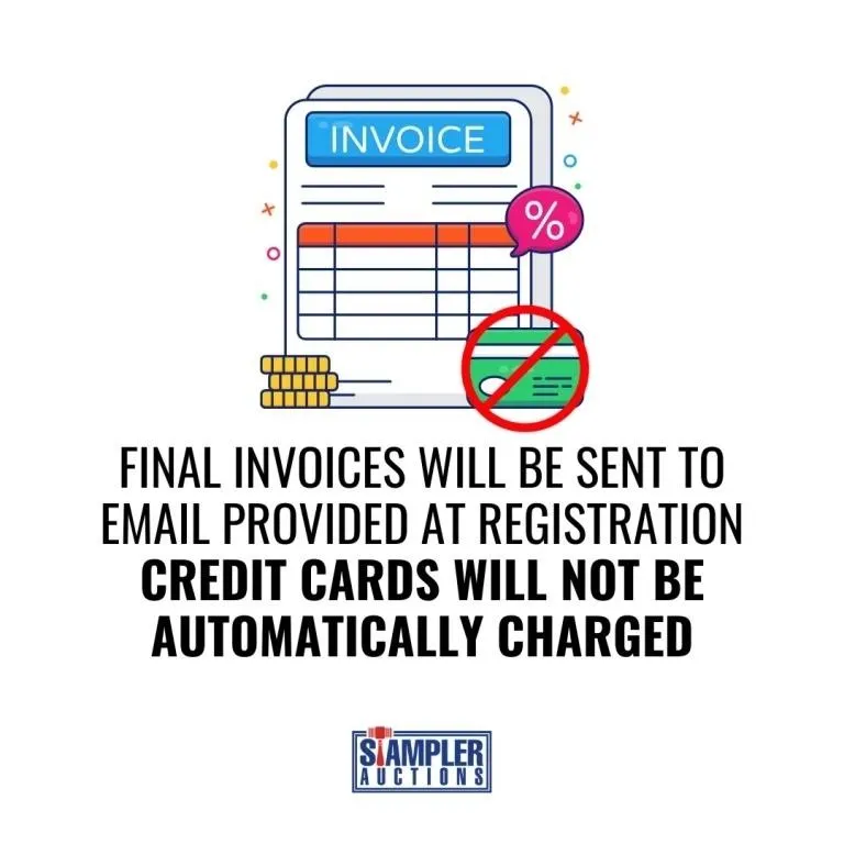 FINAL INVOICES WILL BE SENT TO EMAIL PROVIDED AT R
